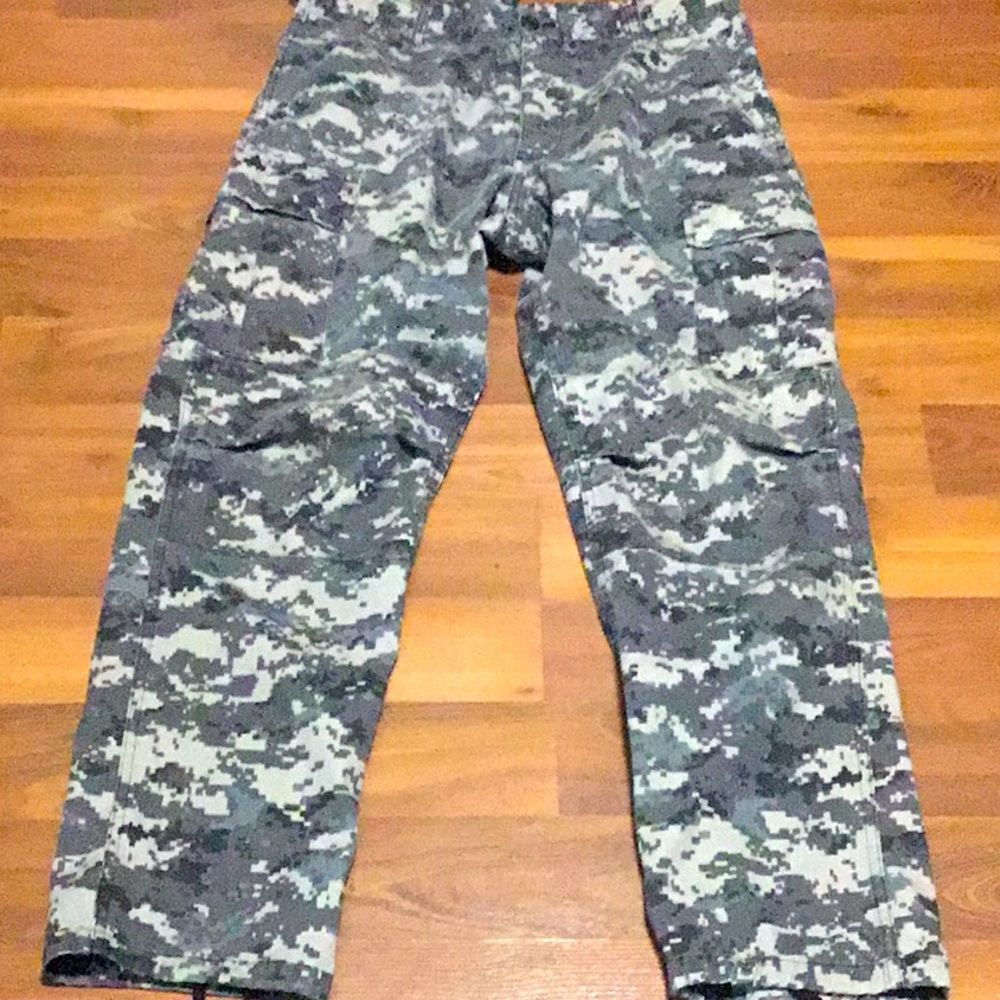 Military Issued Cargo Army Digital Camouflage Pants Adjustable